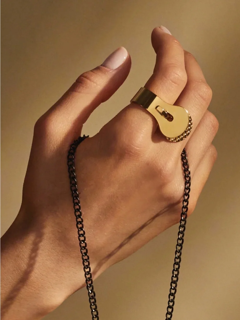 Alessi, Gold Metal Ring Design by Elena Salmistraro, Trama